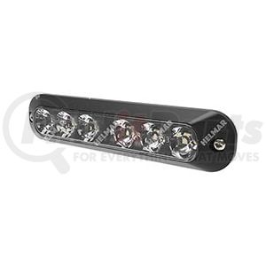 ED3705AC by ECCO - Warning Light Assembly - 6.2 in., 6 LED, Surface Mount, Split-Color, Amber/Clear
