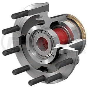10082214 by CONMET - Drum Brake and Hub Assembly - 4.29 Offset, 12,500 lbs. Rating, Iron Hub, 2.76 in. Stud, Steel Wheels