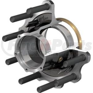 10082251 by CONMET - Drum Brake and Hub Assembly - 11,500 lbs. Rating, Iron Hub, 3.17 in. Stud, Steel Wheels