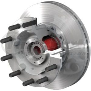 10083212 by CONMET - Disc Brake Rotor and Hub Assembly - Front, Flat Rotor, Aluminum Hub, 2.47 in. Stud, Aluminum Wheels