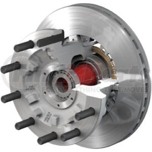 10083209 by CONMET - Disc Brake Rotor and Hub Assembly - Front, Splined Rotor, Aluminum Hub, 2.59 in. Stud, Aluminum Wheels