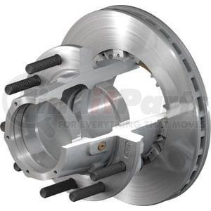 10083511 by CONMET - Disc Brake Rotor and Hub Assembly - Splined Rotor, Aluminum Hub, 2.56 in. Stud, Steel Wheels