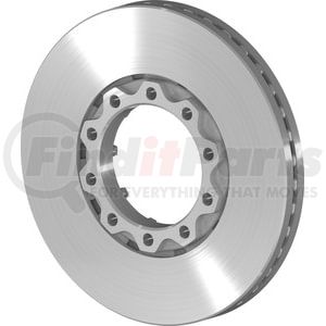 10087664 by CONMET - Disc Brake Rotor Kit - with ABS Tone Ring, Snap Ring and Ten (10) 5/8 in. Rotor Studs and Nuts