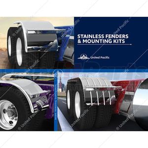 UCSFM01 by UNITED PACIFIC - Stainless Steel Half and Full Tandem Fender and Mounting Kits Catalog