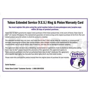 YESRP by YUKON - Yukon Extended Service plan for ring/pinion