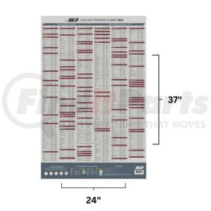 168-02024 by ASCOT SUPPLY - 2024 Lug Nut Torque Chart