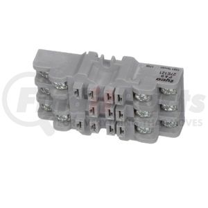 27E121 by POTTER & BRUMFIELD - Relay Socket - 11 Pin, DIN Rail and Panel Mount, Screw Termination, KUP Series 