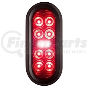 T70RC0A1 by TECNIQ - LAMP, STTR - 6" Oval / Stop-Turn-Tail-Reverse / Grommet mount / Clear Lens / Amp Connectors / T70 SERIES