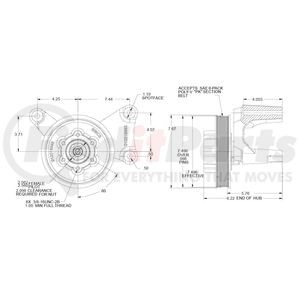 010018953X by KIT MASTERS - Kysor-Style Hub - Remanufactured