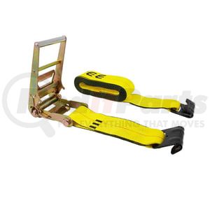 CS01-1008 by WORLD AMERICAN - Ratchet Tie Down Strap - Ratchet Only, 4", Yellow. With Flat Hook