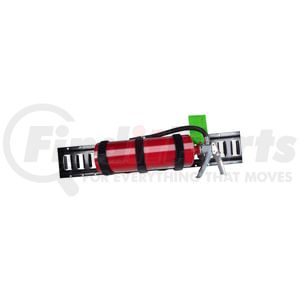 CS07-0026 by WORLD AMERICAN - Fire Extinguisher Bracket - Black, with Velcro Straps, for E-Track Cargo Trailer and Truck