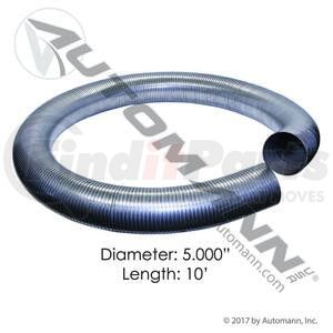 Automann 562.U7250-10SS304 Universal Exhaust Flex Pipe Universal Exhaust Flex Pipe, 5 in. ID x 10 ft. Length; 304 Stainless
