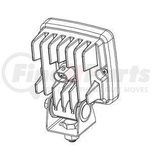 63U61 by GROTE - Trilliant Cube LED Work Lights, 1200 Lumens, Close Range, Hardshell, 12V