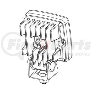 63U71 by GROTE - Trilliant Cube LED Work Lights, 1200 Lumens, Close Range, Hardshell, 24V