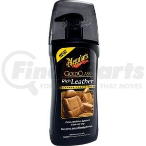 G17914 by MEGUIAR'S - Gold Class™ Rich Leather Cleaner & Conditioner Gel - 3-in-1, 13.5 Oz.