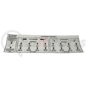 4000588.006 by MANITEX - Multi-Purpose Decal - Outrigger Controls and Selector