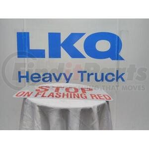 2202843C1 by INTERNATIONAL - Sign "Stop On Flashing Red" Red Letters, Navistar Compatible