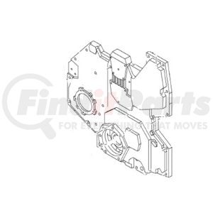 International 1820465C4 Engine Timing Cover Engine Timing Cover, Navistar Compatible
