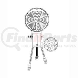 37278C by TRUCK-LITE - Snow Plow Light - 37 Series, LED, 7", Round, 6 Diode, Clear, Polycarbonate Lens