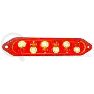 Truck-Lite 61500R Turn Signal Light Auxiliary Light - 61 Series, LED, Auxiliary, Brake-Activated Warning Light