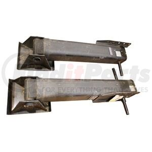 A401-T-19 by JOST - Trailer Landing Gear - Inside Mount, 10" x 10" Sand Shoe, 17" Travel Size