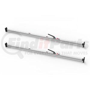 080-01008-2 by SAVE-A-LOAD - SL-30 Series Bar, 84"-114" Fixed Feet (2 pack)-Mill aluminum