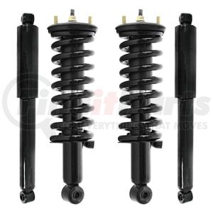 4-11296-255410-001 by UNITY AUTOMOTIVE - Front and Rear Suspension Strut and Coil Spring Assembly Shock Absorber Kit