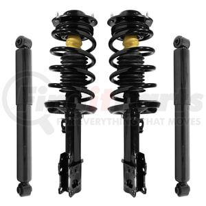 4-11671-251010-001 by UNITY AUTOMOTIVE - Front and Rear Suspension Strut and Coil Spring Assembly Shock Absorber Kit