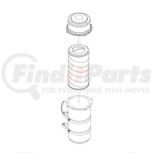 2522420C91 by INTERNATIONAL - Air Tool Hose Filter Element, Navistar Compatible