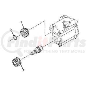 World American KIT 2482 Inter-Axle Power Divider Pinion Helical Gear HELICAL GEAR KIT RT40-145 RD20