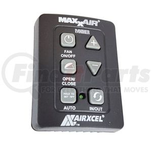 00A03650K by MAXXAIR - MaxxFan Roof Vent Switch, Black, New Style, with 6 Button