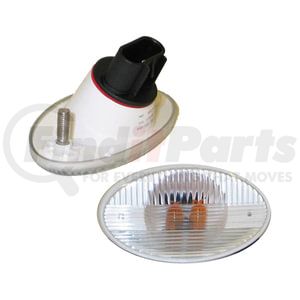 Automann 564.46353Y Turn Signal Light Hood Side Marker / Turn Signal Light - Clear Lens, With 2 Amber Bulbs