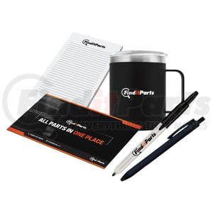 FIP-WORKSTATION by FINDITPARTS - Workstation Pack - Includes Pen, Sharpie, Notepad, and 30 oz Flip Straw Tumbler