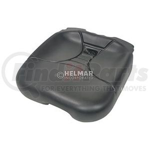 87320-FW80B by HELMAR FORKLIFT PARTS - Aftermarket Replacement Seat Cushion for Nissan Forklift, Black Leather