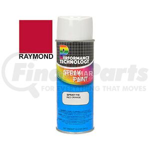 SPRAY-118 by HELMAR FORKLIFT PARTS - Aftermarket Replacement Spray Paint - 12 oz. Red Orange, For Raymond
