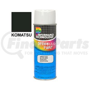 Helmar Forklift Parts SPRAY-664 Spray Paint Spray Paint - Aftermarket Replacement, 12 oz., Black/Grey, for Komatsu
