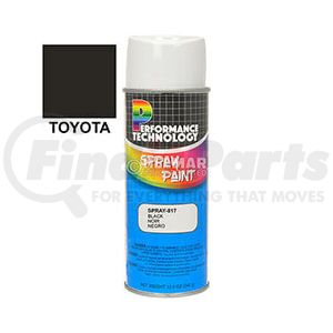 SPRAY-817 by HELMAR FORKLIFT PARTS - Spray Paint - Aftermarket Replacement, 12 oz., Black, for Toyota