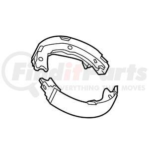 FC4Z2V753B by FORD - Drum Brake Shoe Lining - fits 2016-2019 Ford F53 Stripped Chassis