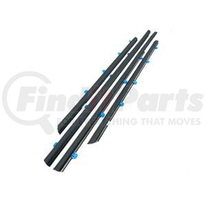 KH2004 by FAIRCHILD - 4-PC Front and Rear Outer Belt Weatherstrip Kit for 2012-2015 Honda Civic