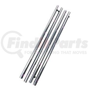 KH2006 by FAIRCHILD - 4-PC Chrome Front and Rear Outer Belt Weatherstrip Kit for 2013-2018 Honda Accord