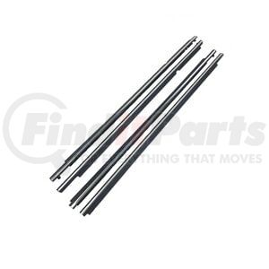 KT2044 by FAIRCHILD - 4-PC Front and Rear Outer Belt Weatherstrip Kit for 2007-13 Toyota Corolla, Chrome Black