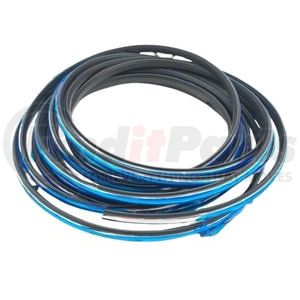 Paccar 75000965 Windshield Frame Weatherstrip Seal Flexible Rubber Window And Windshield Weatherseal Locking Insert Chrome