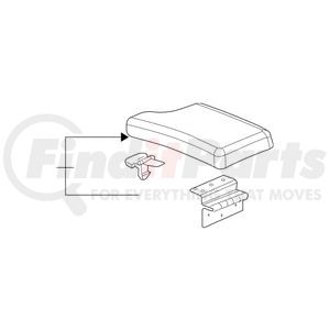 10342165 by GM - Floor Console Armrest Assembly - Front
