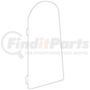 15281497 by GM - Quarter Trim Panel Access Hole Cover - Ebony