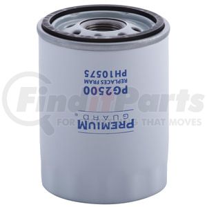 PG2500 by PREMIUM GUARD - Engine Oil Filter - Spin-On, Enhanced Cellulose, 21-25 PSI BRV, M22 x 1.5-6H