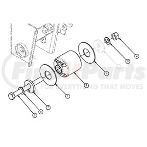 SRK64 by WATSON & CHALIN - Axle Pivot Bushing - Pivot Connection, TA250/300, TI Beam Maintenance Kit, (Pivot Collar not included)