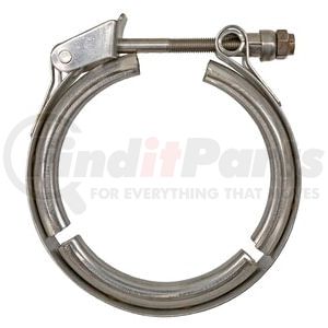 1496 by VIBRANT PERFORMANCE - T304 Stainless Steel V-Band Flange Tubing; 2.75 in. O.D.; Incl. 2 V-Band Flanges; 1 V-Band Clamp;