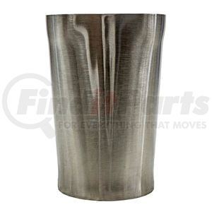 13171 by VIBRANT PERFORMANCE - Stainless Tubing; 3.5 in. Oval to 3.5 in. O.D. Round Transition Adapter 6 in. Long;