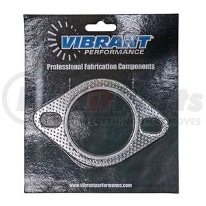 1457 by VIBRANT PERFORMANCE - 2-Bolt High Temperature Exhaust Gasket; 2.5 in. I.D; Flexible Graphite;