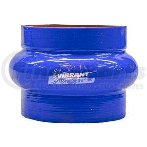 2737B by VIBRANT PERFORMANCE - 4 Ply Hump Hose Coupler; 3.25 in. I.D. x 3 in. Long; Blue;